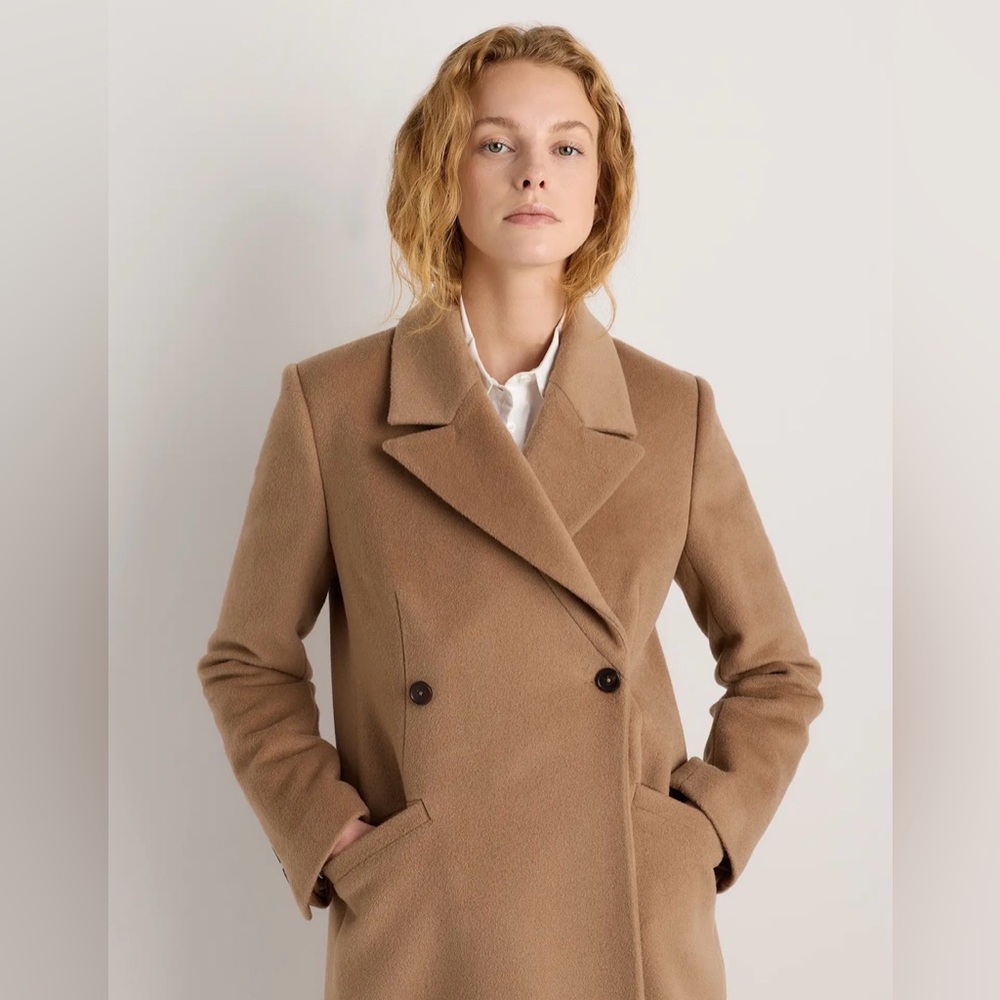 Quince Wool Cashmere Tailored Long Coat - Picture 13 of 16